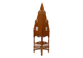 Teak Wooden Hand Crafted Corner from back